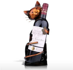 Cat Themed Wine Holder