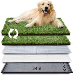 HQ4us Dog Grass pad with Tray Dog Litter Box Toilet