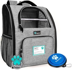 PetAmi Deluxe Pet Carrier Backpack for Small Cats and Dogs
