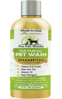 Pro Pet Works Natural Organic 5 in One Oatmeal Pet Shampoo + Conditioner