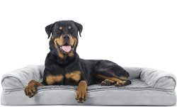 Furhaven Orthopedic Sofa-Style Traditional Dog Bed